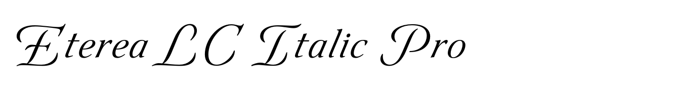 Eterea LC Italic Pro image